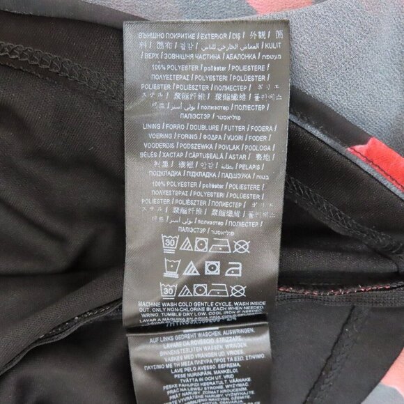 GUESS Womens Extra Small XS Red Flower Floral Ruffle Shoulder Tank Top Shirt - Picture 7 of 9